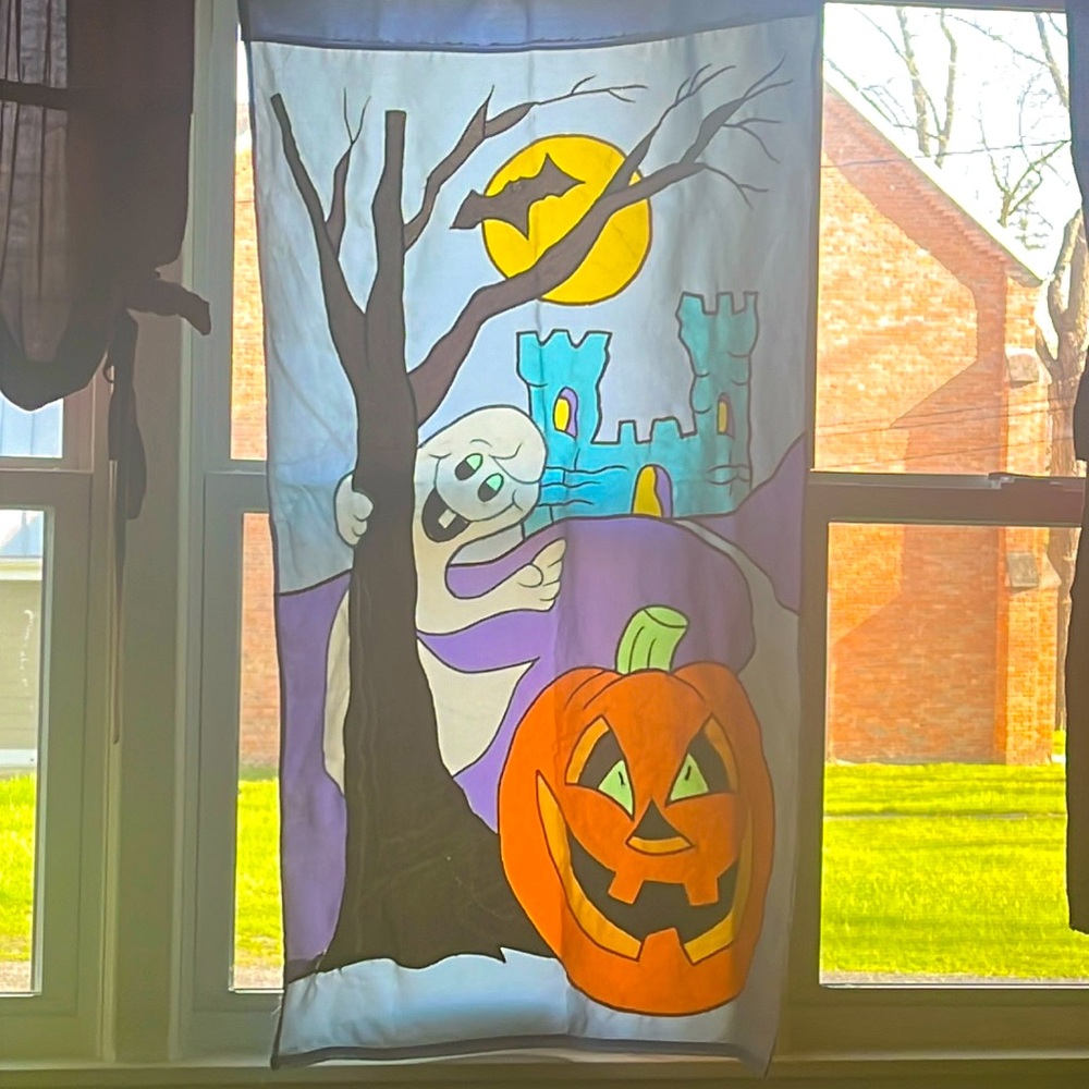 Halloween garden flag 42 1/2” X 28”